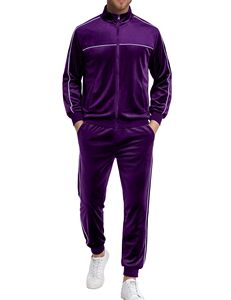 Chándal con Capucha de Forro Polar Azul para Hombre, Cierre de Cremallera, Corte Regular, Estilo Deportivo, Diseño con Bolsillos, Ropa de Invierno, Servicio OEM, 100% Algodón - Product Image 3
