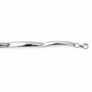 Pulsera de Plata de Ley 925 con Circonita Cúbica para Mujer, Acabado Pulido, Estilo Moderno y Minimalista, Regalo de Joyería, Uso Diario, Estilo Fiesta - Product Image 2