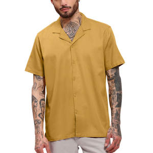 เสื้อเชิ้ตคิวบันคอลลาร์สำหรับผู้ชาย ผลิตอย่างมืออาชีพ ขายตรงจากโรงงาน เสื้อเชิ้ตคิวบันคอลลาร์สำหรับผู้ชายลดราคา - Product Image 1