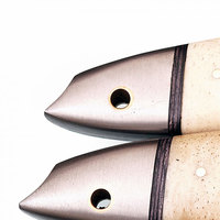 Offre Spéciale : Ensemble de Couteaux de Chef Professionnels en Acier Inoxydable Tranchant, 3 Pièces, Manche en Bois Fait Main, Écologique, pour la Cuisine et la Découpe