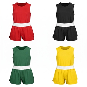 Singlet de Boxeo Azul de una Pieza, Secado Rápido, Poliéster, Ropa de Artes Marciales, Corte Regular, Talla Adulto - Product Image 4