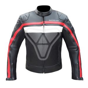 Chaqueta de Motocicleta de Cuero Unisex con Certificación CE |   Chaqueta Deportiva Cortavientos para Motociclistas |   Chaqueta de Cuero Premium Elegante y Duradera para Motociclismo - Product Image 1