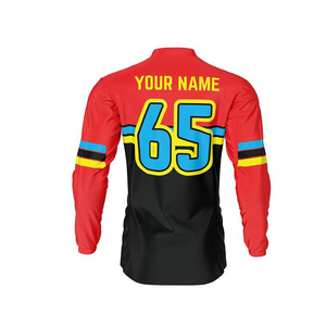 Direct Factory Price High Quality Breathable Plus Size Men's Motocross Jersey Custom Team Name Sportswear Polyester/Nylon Quick - Product Image 5