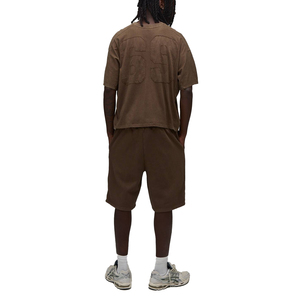 Men's Summer Cotton Knitted Solid Beachwear Outfit Casual <b>T</b> <b>Shirt</b> and Shorts Set Lightweight Breathable Street Fashion Clothing - Product Image 6