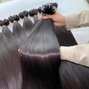 Extensiones de cabello de trama elegante Extensiones de cabello vietnamita virgen sedoso Cabello humano natural 100% Listo a granel Ship-Wave Afro incluido - Product Image 2