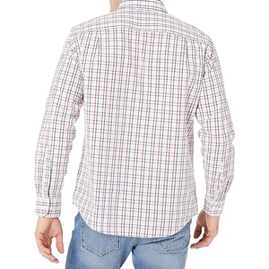 Chemise Classique Décontractée à Manches Longues pour Homme 100% Coton Respirant Sergé Tenue de Bureau Professionnelle Fournisseur OEM en Gros - Product Image 6