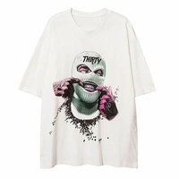 Nouveau T-shirt Homme Oversize en Coton Tricoté 100% Uni à Col Rond et Manches Courtes, Style Urbain Personnalisable – Collection 2026