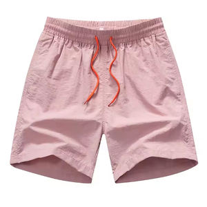 Pantalones Cortos Holgados de Nailon para Hombre y Mujer, Cintura Elástica, Color Sólido, Logotipo Personalizado, Secado Rápido, Transpirables, para Verano, Gimnasio, Casual, Ropa Urbana, Venta al Por Mayor - Product Image 2