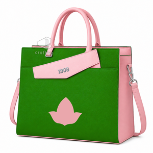 Alpha | Kapa | Alpha PU Leather Tote <b>Bag</b> Women's Professional <b>Work</b> <b>Bag</b> With Clutch Purse Sorority Laptop Shoulder Hand <b>Bag</b> - Product Image 2