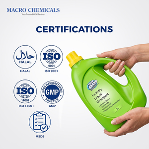 <b>Top</b> Sale Malaysia Seller OEM Biodegradable Antibacterial Laundry Liquid Detergent Plant Based Front <b>Top</b> <b>Load</b> Machine 5L Green - Product Image 5