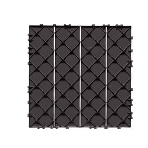 Set di 54 Piastrelle Incastrabili per Pavimenti 12"x12" 54 Metri Quadrati Pavimentazione in Plastica Impermeabile per Esterni, Adatta a Tutte le Condizioni Atmosferiche, per Patio e Terrazze - Product Image 1