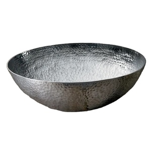 Bols ovales décoratifs en aluminium métal argent poli polyvalent plat de service de fruits de haute qualité-vente en gros-en vrac - Product Image 1