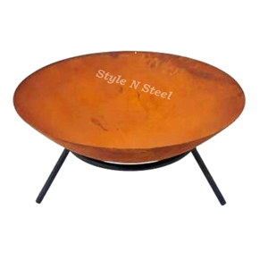 IRON/RUST Painted Surface Freestanding Wood/Coal Burning Outdoor Heater for Camping & BBQ <b>Fire</b> Pit - Product Image 2