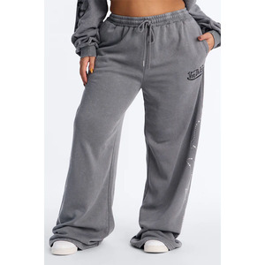 Chándal de mujer con logo personalizado y franjas laterales, conjunto de sudadera y pantalón de chándal de forro polar técnico para jogging - Product Image 5