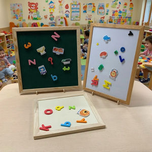 <span class=keywords><strong>Pizarra</strong></span> Magnética con Soporte <span class=keywords><strong>en</strong></span> Forma de Casa, <span class=keywords><strong>Pizarra</strong></span> de Dibujo de Madera Ecológica para Niños Preescolares, para Escribir y Dibujar - Product Image 6