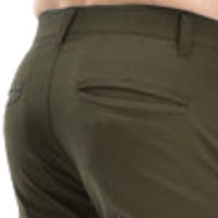 Celana Chino Pria Klasik Model Straight Leg Dengan Desain Depan Rata, Kancing Penutup Pinggang, Nyaman, Kasual, Untuk Kerja