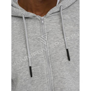 Sudadera con capucha corta y cremallera, estilo boxy, unisex, streetwear, oversize, personalizada con logo impreso, de invierno, teñida lisa, 100% algodón para hombre - Product Image 5