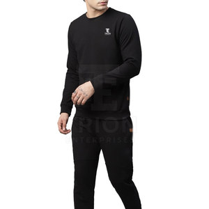Derniers modèles de survêtements d'hiver respirants, décontractés, unis, de haute qualité, en coton personnalisé pour hommes - Product Image 2