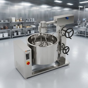 Olla de vapor con inducción y revestimiento giratorio Amicook 380V/440V, modelo con control de temperatura, cacerolas que ahorran trabajo, olla para freír pasta. - Product Image 4
