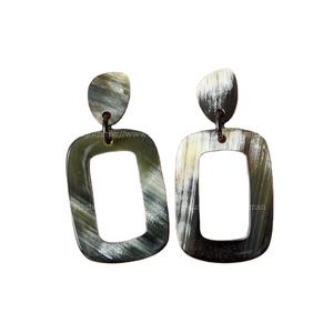 Luxury Women's New Style Horn <b>Earrings</b> Classic Princess Cut Cuff <b>Wing</b> Shape - Product Image 2