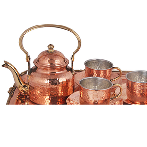 Pure Copper Vintage Coffee <b>Set</b> With Polish Finished For Restaurant Home And Hotel Kitchenware Metal <b>Tea</b> <b>Set</b> - Product Image 1