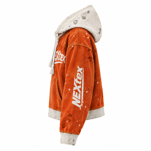 Sweat-shirt à capuche <span class=keywords><strong>orange</strong></span> pour <span class=keywords><strong>homme</strong></span>, coupe classique, couleur unie, en molleton, décontracté, avec poche avant - Product Image 4