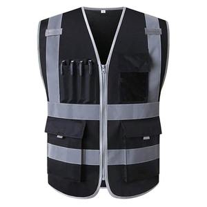 Polyester Reflective Workwear Vest Custom High Visibility Safety Vest Waterproof Hi Vis Utility <b>Work</b> Vest Wholesale OEM - Product Image 4