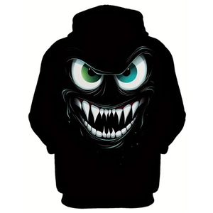 Sudadera con capucha de alta calidad, OEM, con logotipo personalizado, impresa en serigrafía, 100% algodón, extragrande, gruesa, con cierre de cremallera, color gris carbón. - Product Image 2