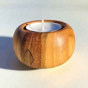 Porte-bougie votif en bois moderne pour la décoration de la maison à Pâques, table de café - Product Image 3