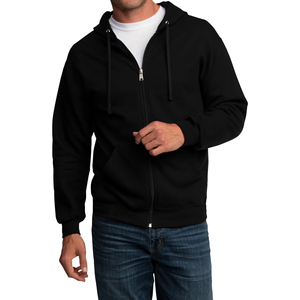 Sweat-shirt à capuche oversize pour homme, fermeture éclair, en polaire douce et chaude - Product Image 6