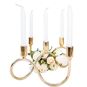 Hot Selling Best Design Brass Gold Plated Wedding Christmas Home Decoration <b>Candle</b> Holders New Design Fancy <b>Candle</b> Making <b>Mold</b> - Product Image 2