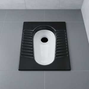 Directement de l'usine Vistaar, qualité export, WC Orissa Eastern en céramique rustique noir foncé, type squatting - Product Image 1