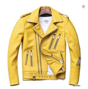 Nouvelle Arrivée Veste en Cuir Coupe-Vent Homme Femme Styles Personnalisés Charlotte Brûlée Plusieurs Couleurs Veste en Cuir 2026 - Product Image 4