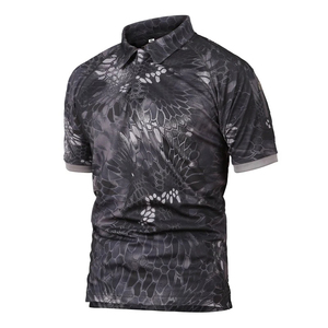 T-shirt tactique respirant en gros à col ras du cou pour homme – Uniforme décontracté - Product Image 4