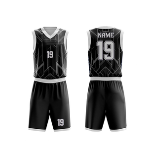 Custom Logo Basketball Uniform Adult Jersey Shorts Set Breathable Teamwear Wholesale Supplier - Product Image 1