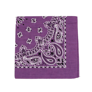 Cotton Bandanas <b>Square</b> Multicolor Paisley Print <b>Silk</b> Screen Printed Custom Design Headwear <b>Scarf</b> for Four Seasons Use - Product Image 4
