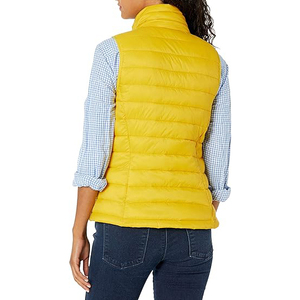 Chaleco acolchado sin mangas, ligero, impermeable, transpirable, cortavientos, plegable, de talla grande, para mujer, de poliéster, para invierno. - Product Image 2