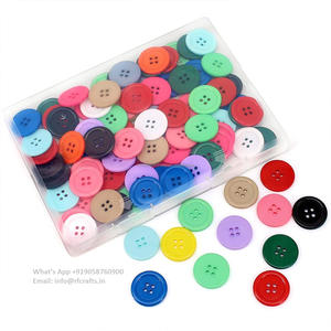 Lujo 2024 Venta caliente 4 agujeros resina botón trabajo costura ropa camisa botones al por mayor - Product Image 2