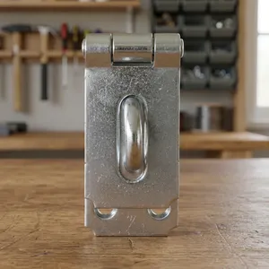 Premium Quality Steel Grade Hasp Lock with Screws for <b>Padlock</b> Security on Doors Windows Cabinets Garages Available At Best Price - Product Image 4