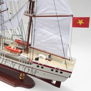 LE QUY DON - Maqueta de Barco de Vela Vietnamita Hecha a Mano en Madera, Tamaño 60cm - Product Image 2