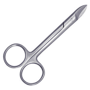 Stainless Steel Right-Handed Cuticle Scissors with Sharp Blade Tip Durable Round Handle Beauty Tool <b>for</b> Manicure <b>Adults</b> Use - Product Image 5