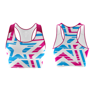 สปอร์ตบราสำหรับผู้หญิงมีโลโก้ด้านหน้าถอดออกได้ผ้าปานกลางแห้งเร็วผ้าไนลอนสแปนเด็กซ์ใช้ออกกำลังกายในยิมวิ่ง OEM - Product Image 5