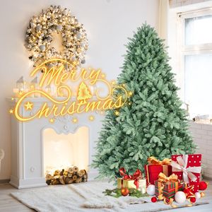 Albero di Natale 1194 PE+PVC con punte in PVC, 1,5 m, Tinta Blu-Verde, Unico, a forma completa, con rami a cerniera, Facile da montare, Stabile - Product Image 3
