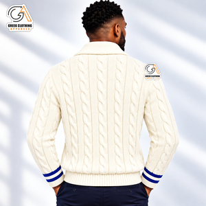 Cardigan pour homme Phi Beta Sigma avec broderie de blason sur le devant, pull d'hiver 100% polyester respirant 14 GG - Product Image 2