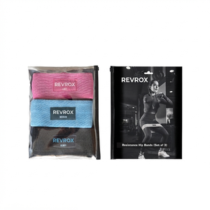 High Quality Fabric 3 Levels Resistance <b>Bands</b> Exercise at Home Gym Fitness <b>Workout</b> Training Yoga Pilates Loop Resistance <b>Bands</b> - Product Image 2