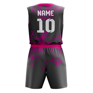 Ensemble de maillot de basket-ball professionnel personnalisé, créez votre propre uniforme de basket-ball, unisexe, taille plus, respirant, 100% polyester - Product Image 2
