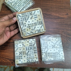 Ensemble de dés de jeu carrés faits à la main en os de vache poli, écologiques et étanches, 36 pièces, pour jeux de société, jeux de rôle de table et collectionneurs - Product Image 1
