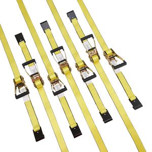 Cinghie a cricchetto Premium 10 pezzi, resistenza al taglio 4500 kg, senza fine, 50 mm x 9 m, per carichi pesanti, certificate TUV SGS, 25 mm - Product Image 5