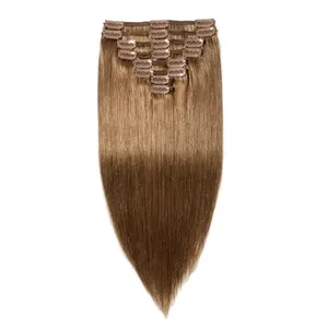 100% Remy Weft Straight Highlighted Full Lace <b>Wig</b> Long <b>Brown</b> Straigh tHair Natural Texture Human Weft Customizable Hair - Product Image 2