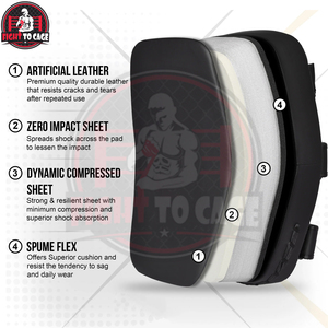 Almohadillas de boxeo tailandesas de PU de calidad superior, personalizadas en color de contraste, del mejor proveedor, únicas, para entrenamiento de artes marciales. - Product Image 6